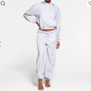 NWT Skims Cotton Fleece Jogger Light Heather Grey